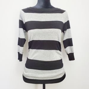 Love Always Striped Sweater Size Medium